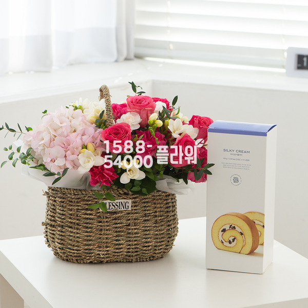 롤케익꽃바구니3