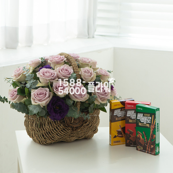 빼빼로꽃바구니